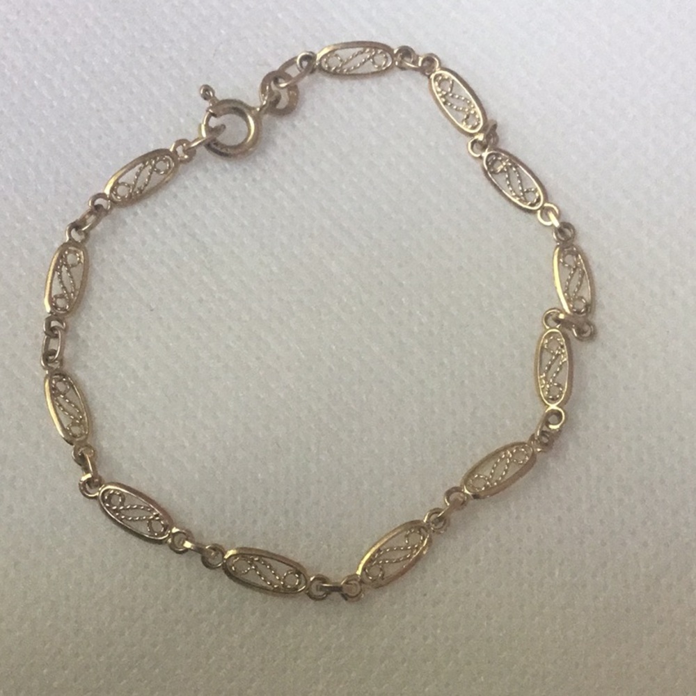 14KT Italy Yellow Gold 6 1/4” Bracelet